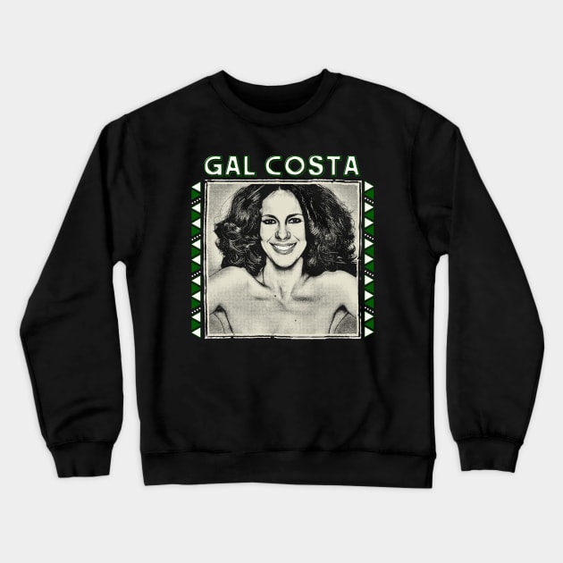 Gal Costa /\/ Retro Original Fan Art Design Crewneck Sweatshirt by DankFutura